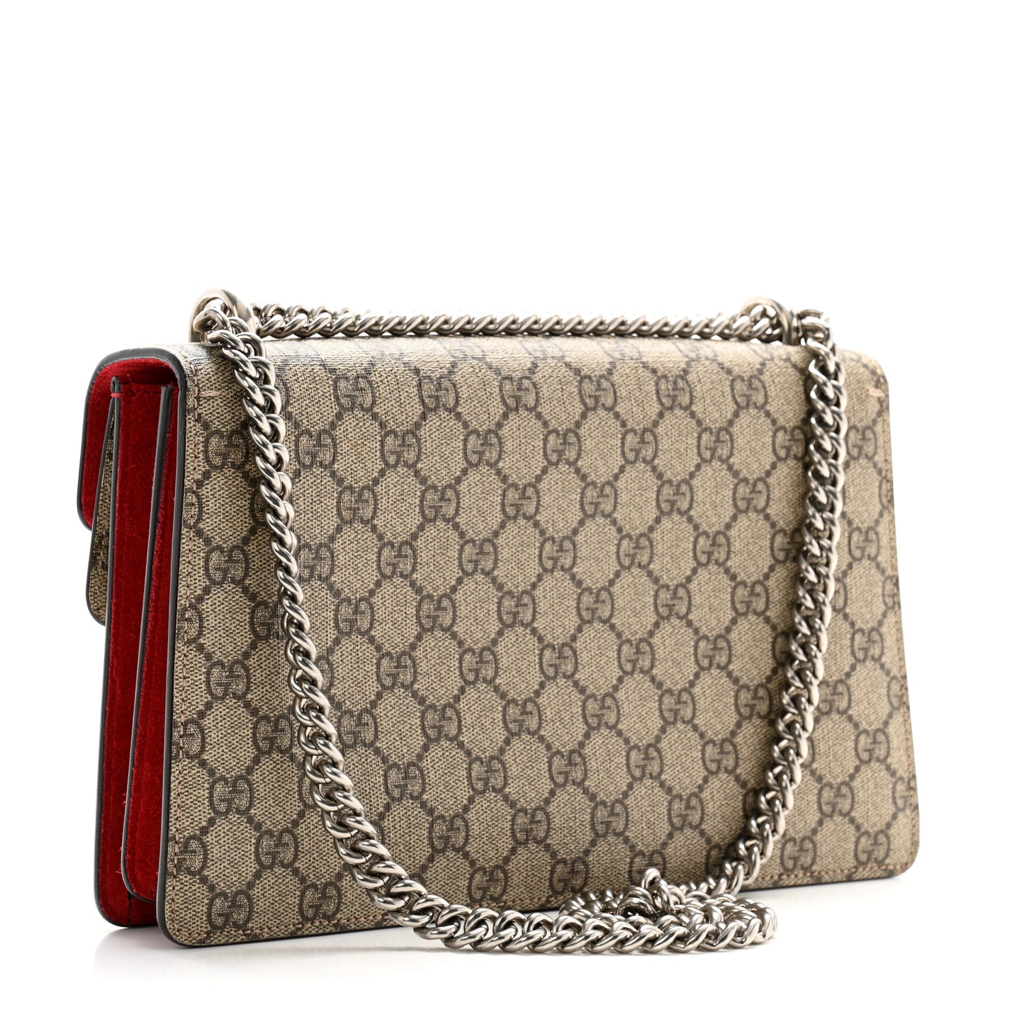 GG Supreme Monogram Small Dionysus Shoulder Bag Red