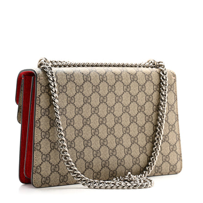 Gucci GG Supreme Monogram Small Dionysus Shoulder Bag Red 3 of 14