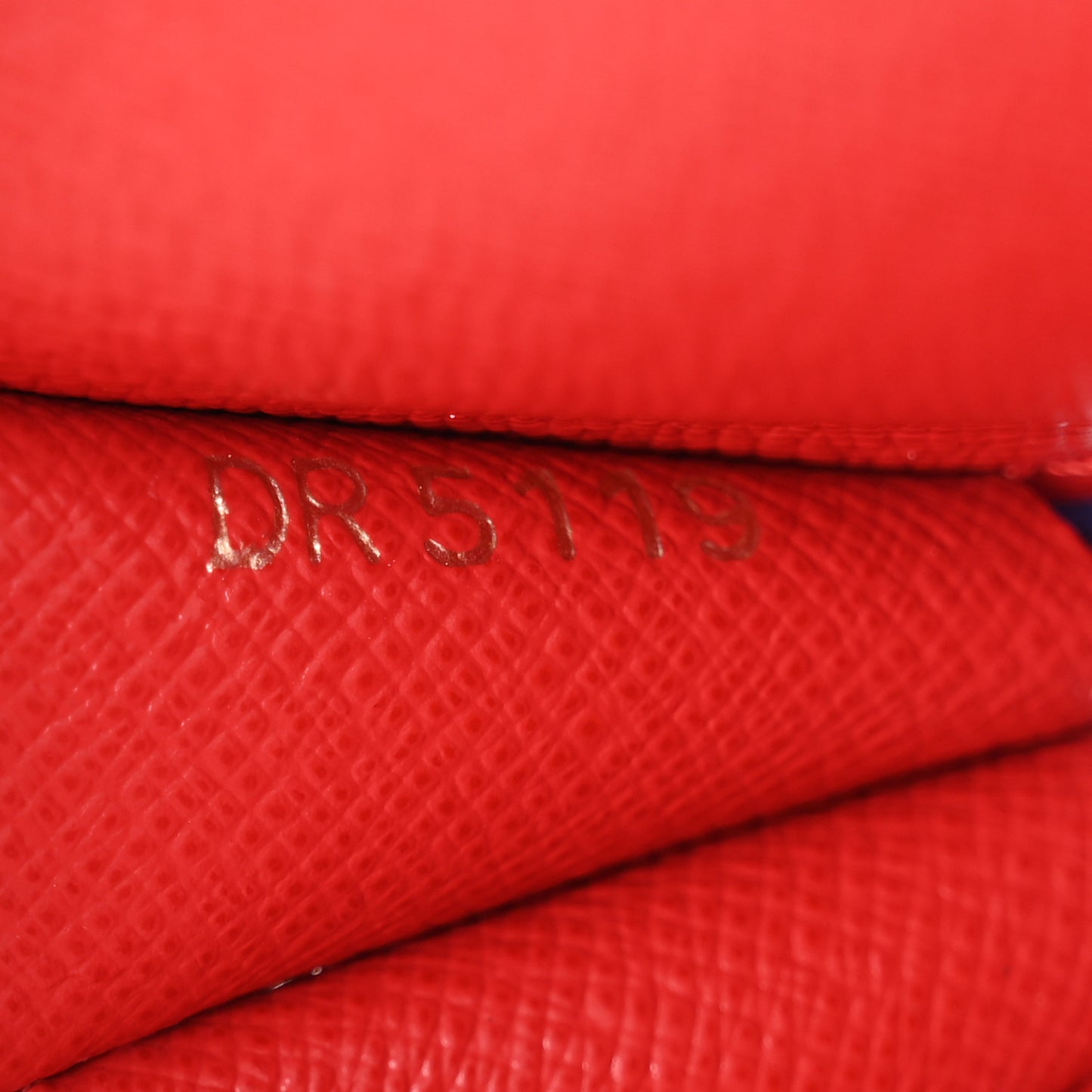 Denim Damier Monogram Patchwork Multi Pochette Accessories Coin Purse Blue Rouge