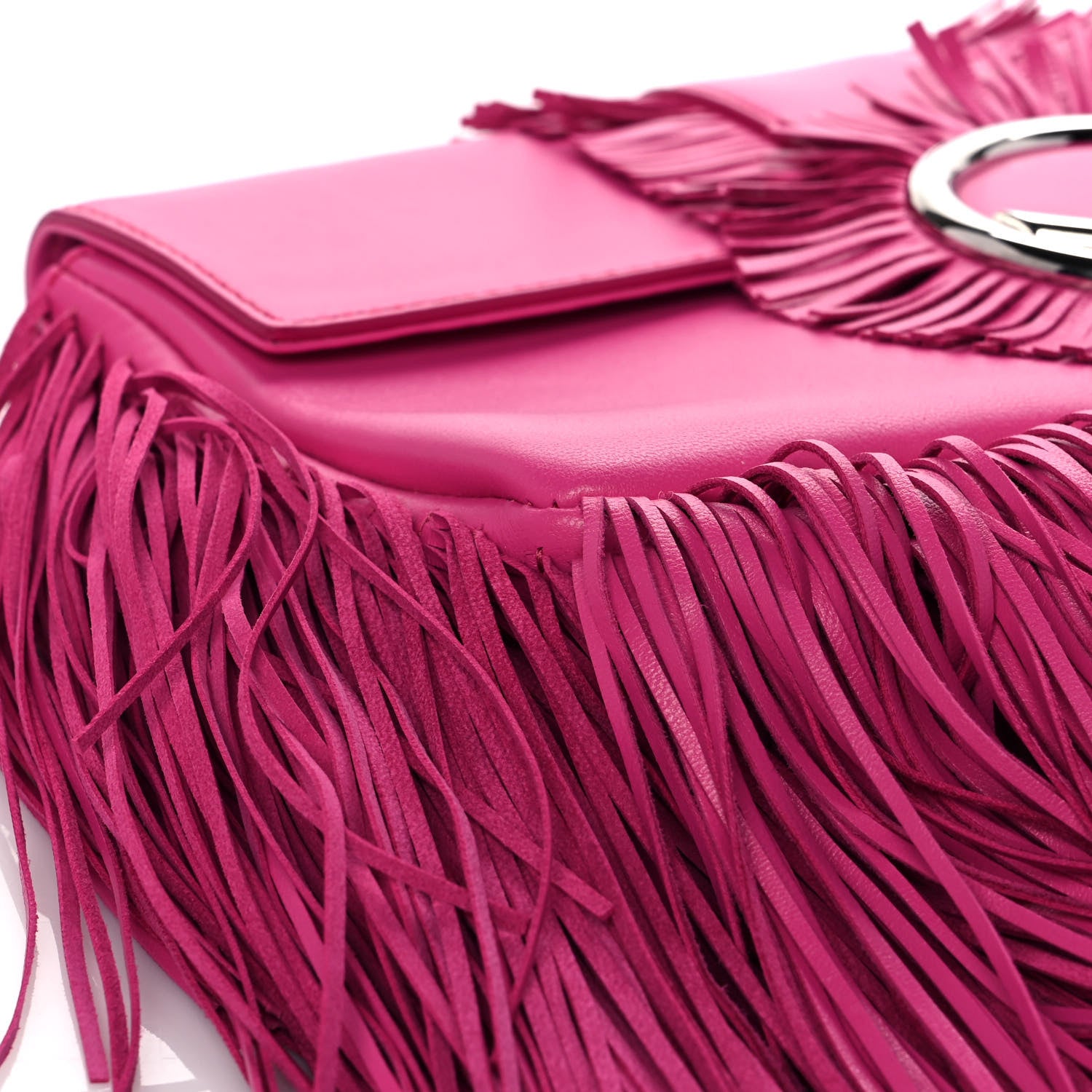 Fendi Nappa F is Fendi Fringe Baguette Pink 8 of 11