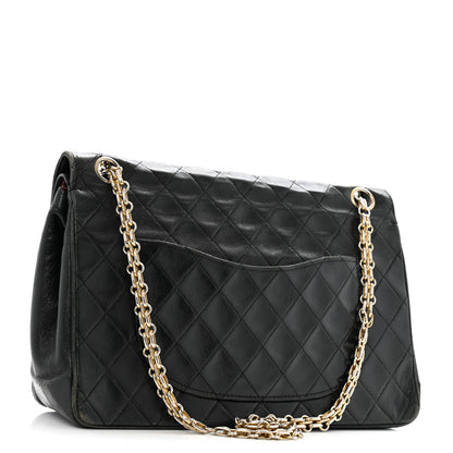 Chanel Lambskin Quilted Medium Double Flap Bijoux Chain Black 3 of 17