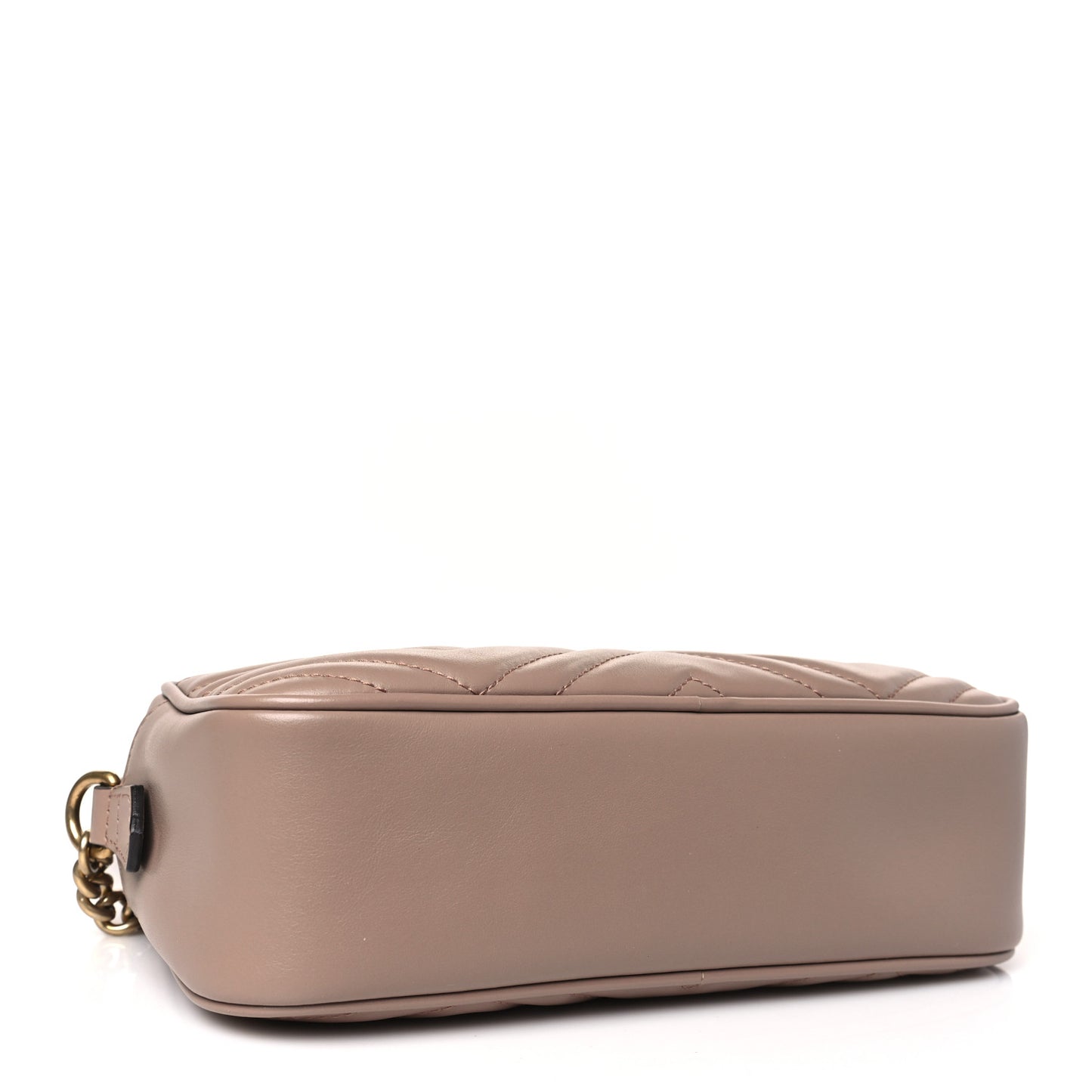 Calfskin Matelasse Small GG Marmont Chain Shoulder Bag Porcelain Rose