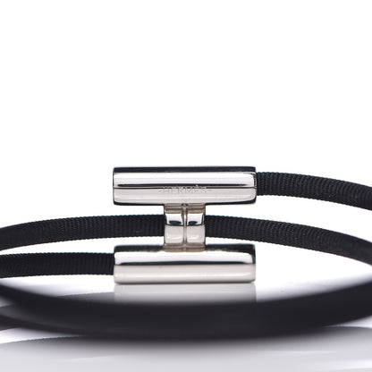 Hermes Double Wrap Cord Tournis Bracelet Black 3 of 3