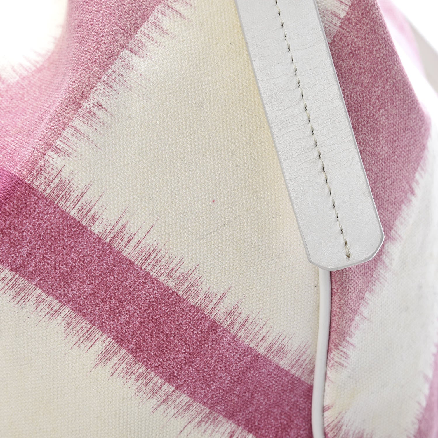 Burberry Canvas Ikat Check Tote Tea Rose 21 of 22