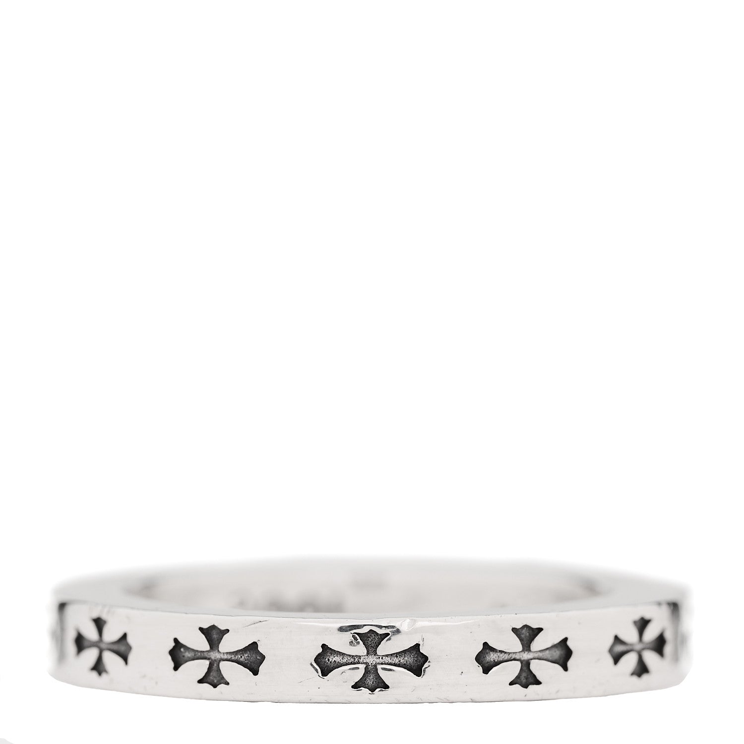 Chrome Hearts Sterling Silver CH LA Fck You Spacer Ring 57 8 3 of 5