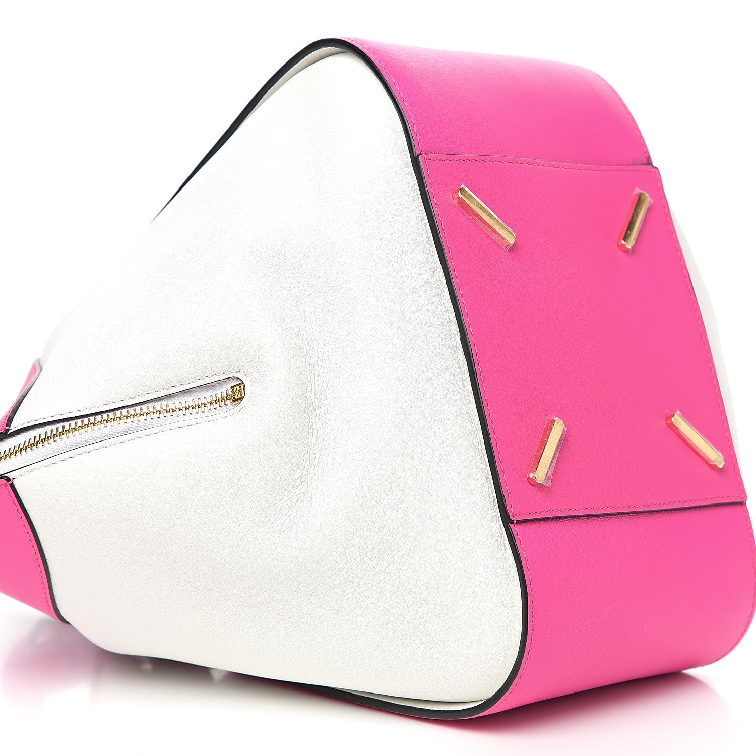 Loewe Calfskin Small Hammock Shoulder Bag Shocking Pink White 9 of 10