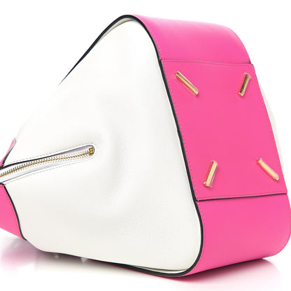 Loewe Calfskin Small Hammock Shoulder Bag Shocking Pink White 9 of 10