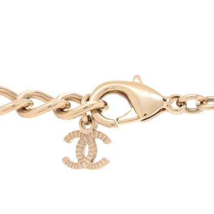 Chanel Pearl Crystal CC Camellia Necklace Gold Pale Pink White 3 of 4