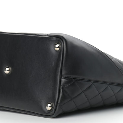 Chanel Calfskin Quilted Large Cambon Tote Black White 9 of 11