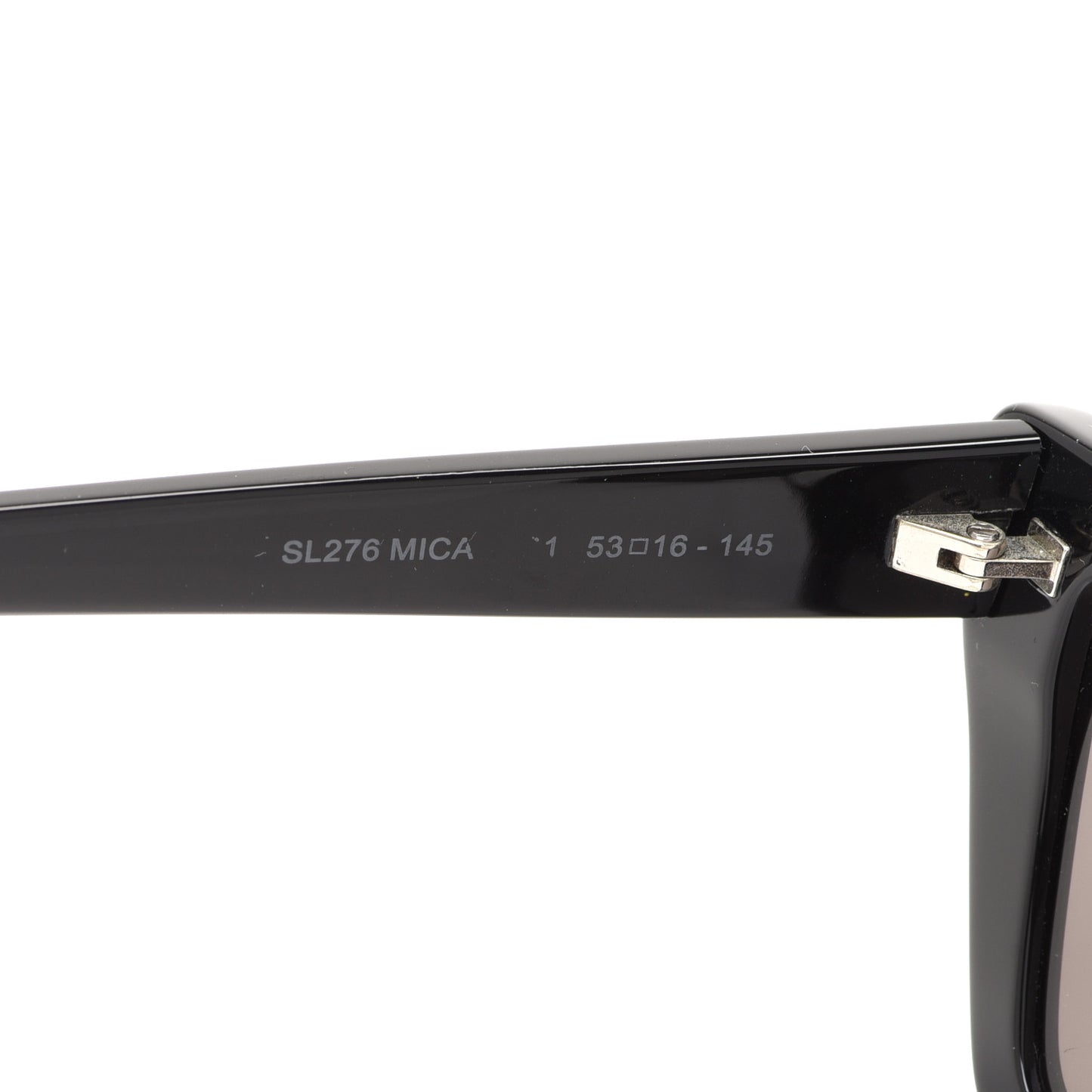 Acetate Mica Cat Eye Sunglasses SL 276 Black