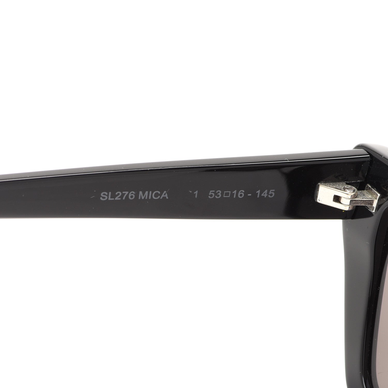 Saint Laurent Acetate Mica Cat Eye Sunglasses SL 276 Black 5 of 8