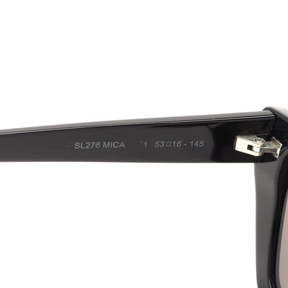 Saint Laurent Acetate Mica Cat Eye Sunglasses SL 276 Black 5 of 8
