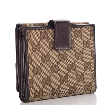 Gucci Monogram New Britt French Wallet Dark Brown 3 of 8