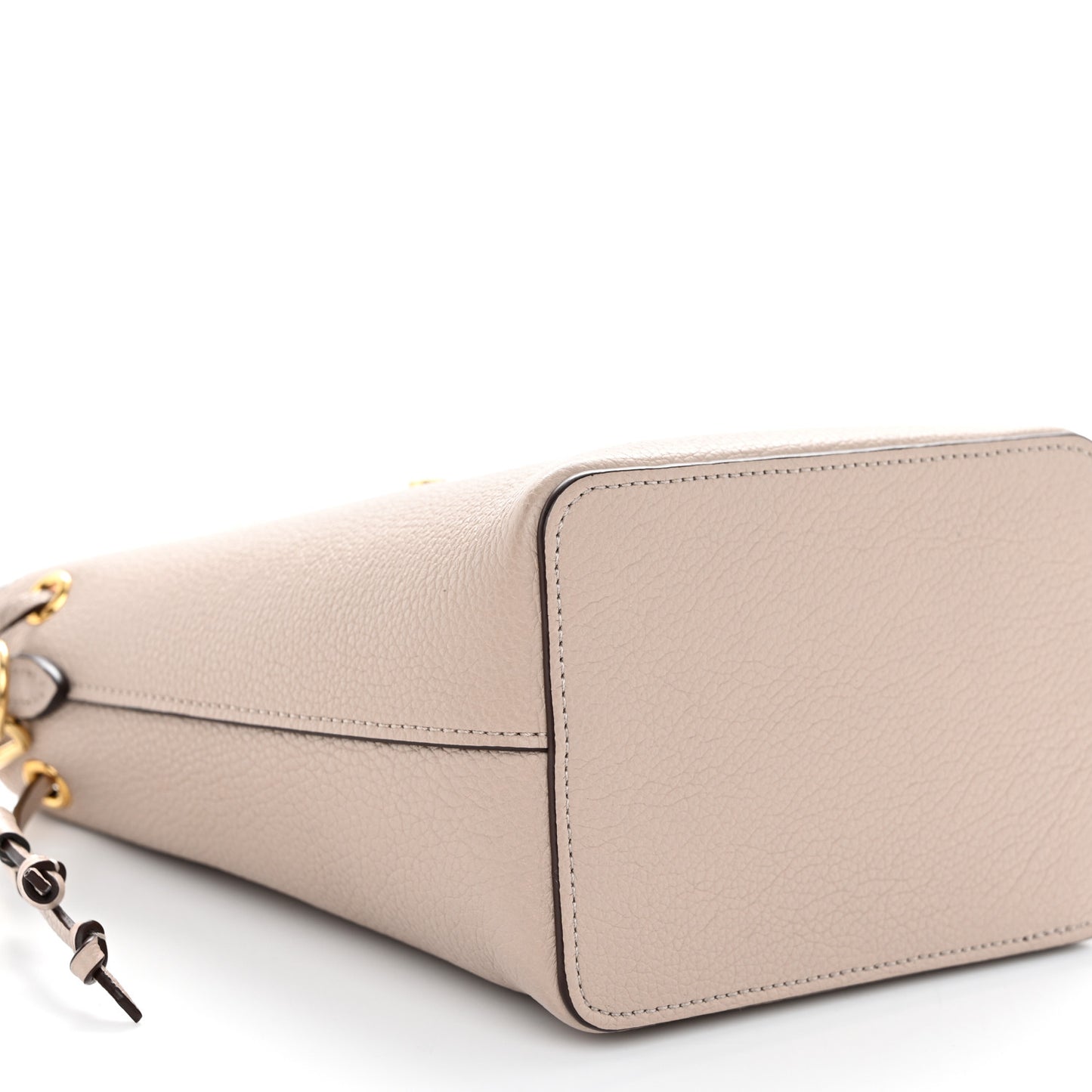 Calfskin Nano Lockme Bucket Greige