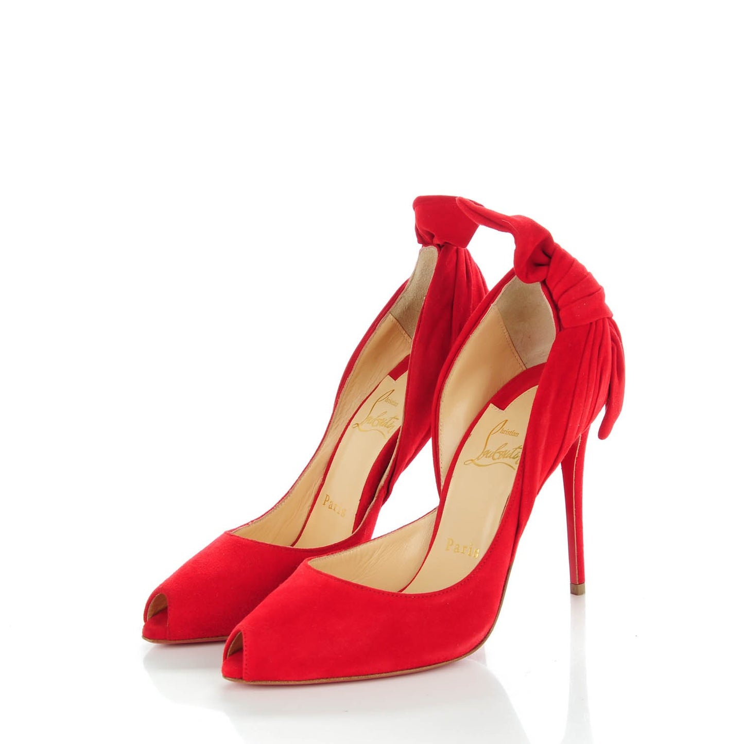 Suede Barbara 100 Peep Toe Pumps 36 Oeillet