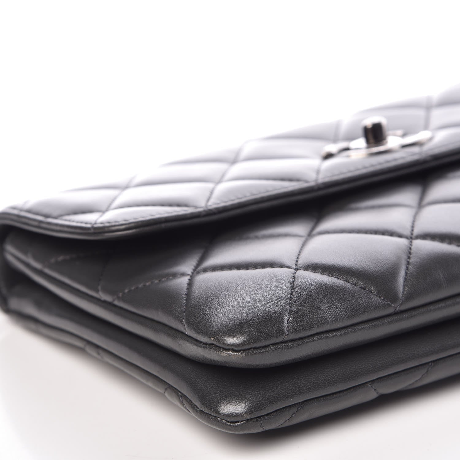 Chanel Lambskin Quilted Medium Trendy CC Flap Grey 8 of 11