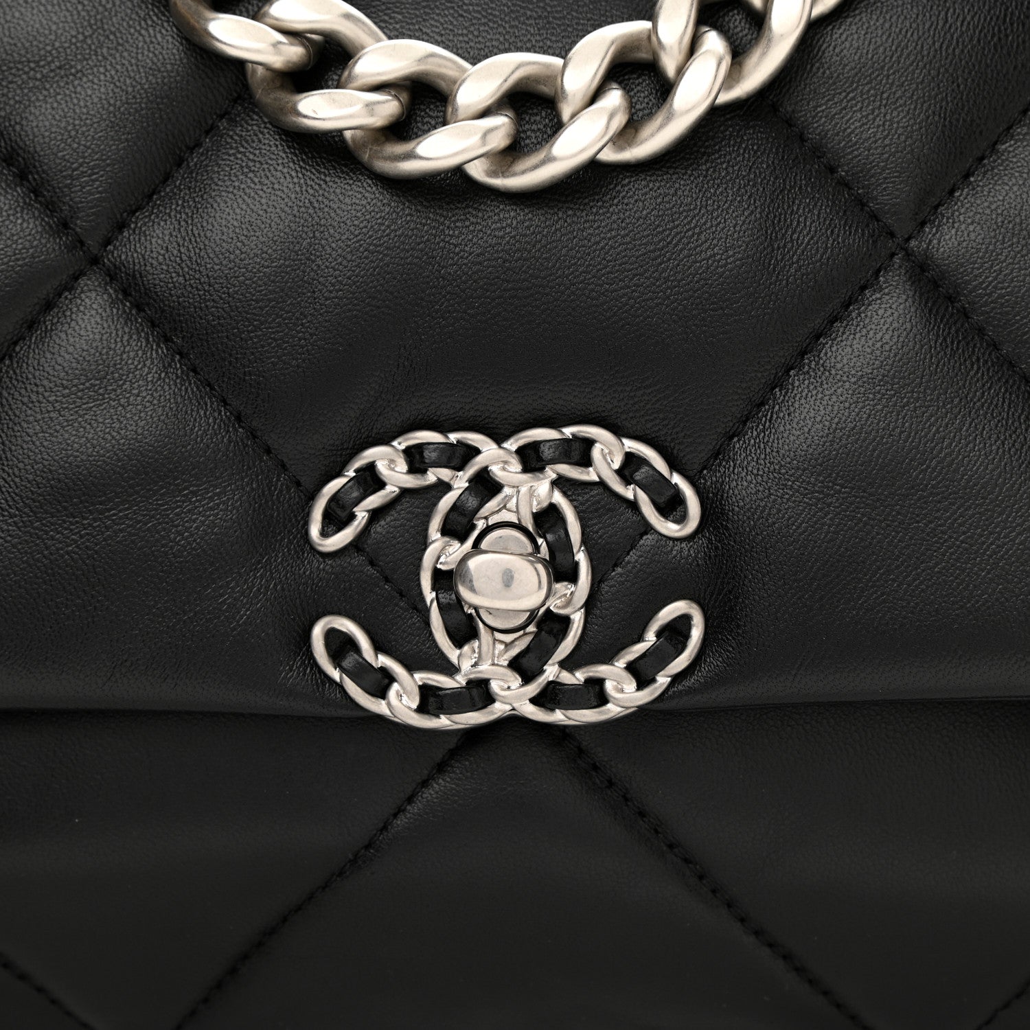 Chanel Lambskin Quilted Medium Chanel 19 Flap Black 8 of 10