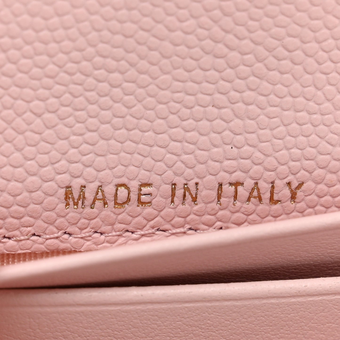 Caviar Quilted Medium Flap Wallet Light Pink