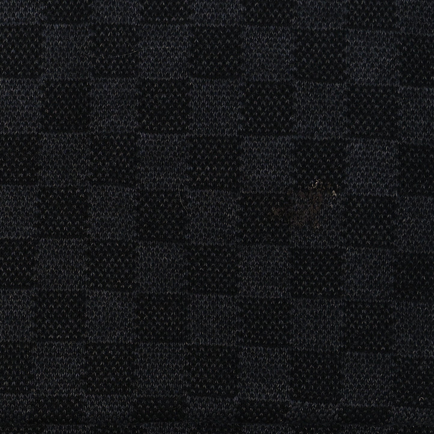 Wool Bonnet Petit Damier Graphite Scarf Black