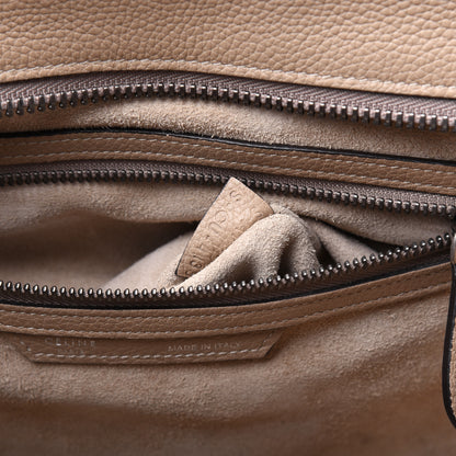 Celine Drummed Calfskin Mini Luggage Dune 7 of 24