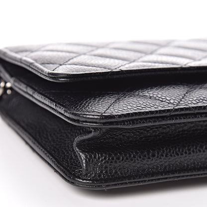 Chanel Caviar Quilted Wallet On Chain WOC Black 9 of 11
