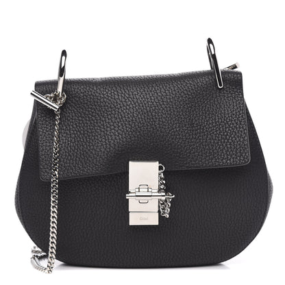 Chloe Grained Lambskin Drew Shoulder Bag Black 1 of 10