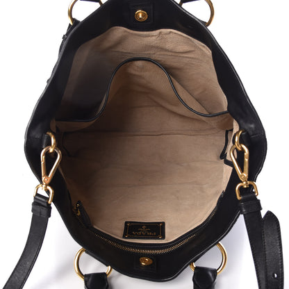 Prada Soft Calf Shopping Tote Black 5 of 15