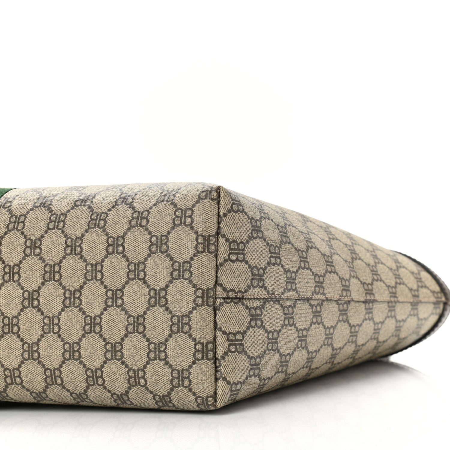Gucci X BALENCIAGA BB Supreme Monogram Web Medium Ophidia Shopping Tote Beige New Acero 10 of 11