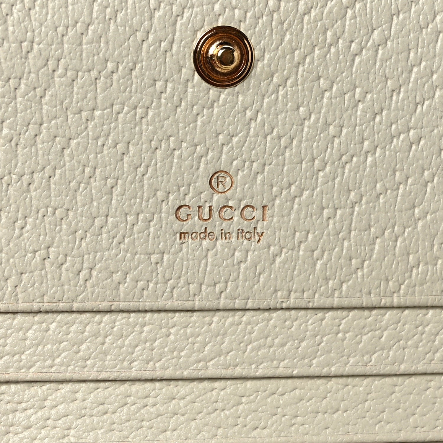 Gucci GG Supreme Monogram Textured Dollar Calfskin Web Ophidia Card Case Beige Ebony Mystic White 7 of 8