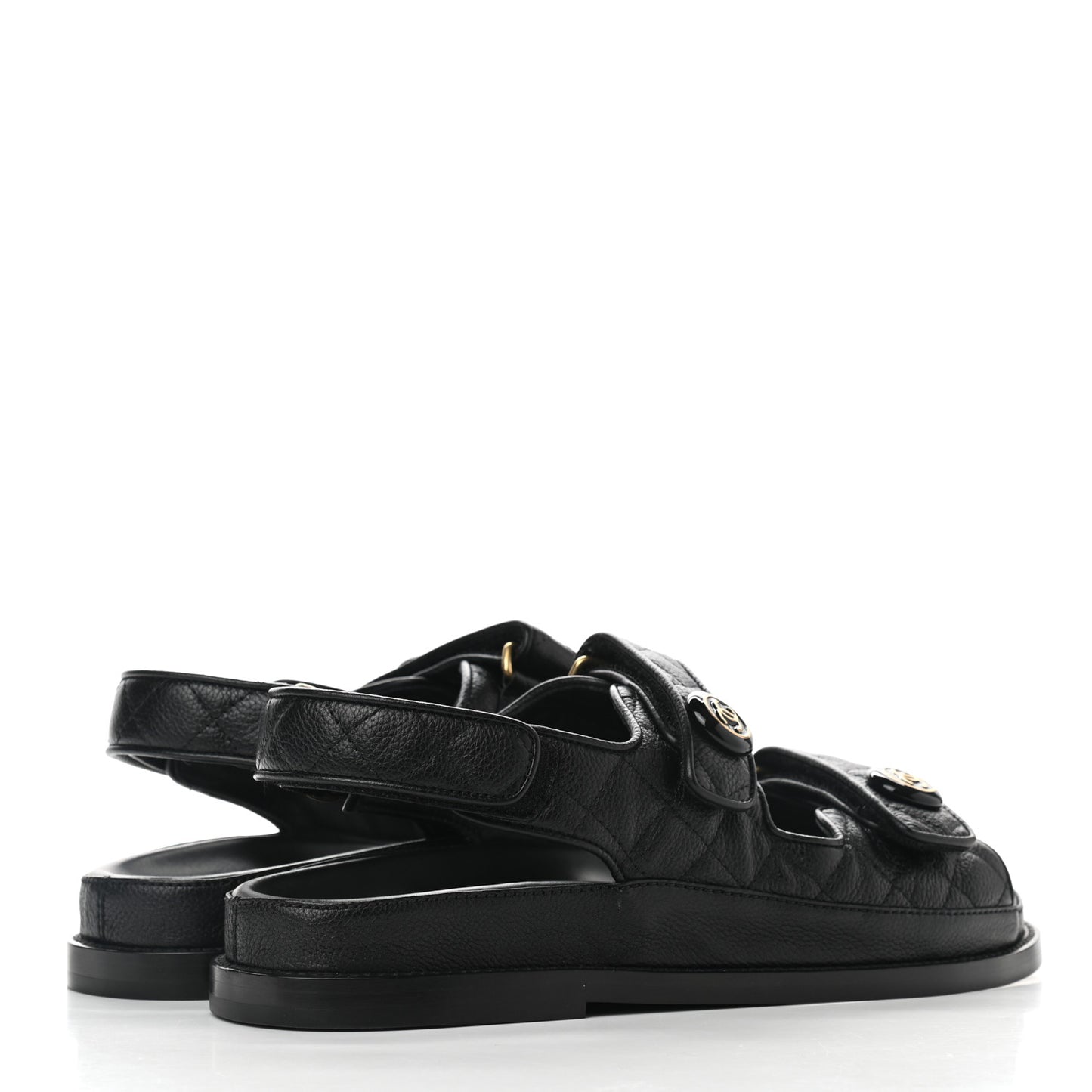 Velcro Dad Sandals 38 Black