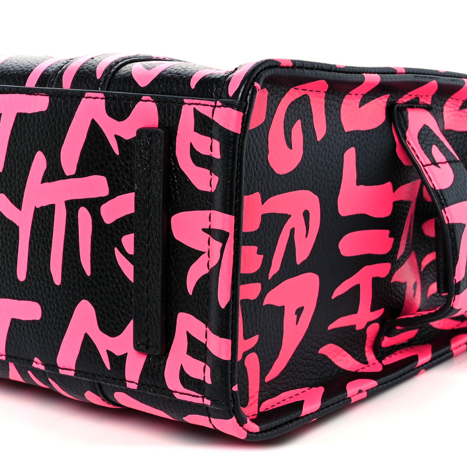 Marc Jacobs X STEPHEN SPROUSE Grained Calfskin Medium The Tote Bag Pink 22 of 22
