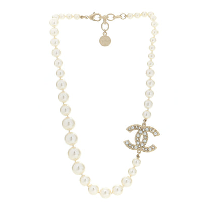 Chanel Pearl CC 100th Anniversary Necklace Light Gold 2 of 6