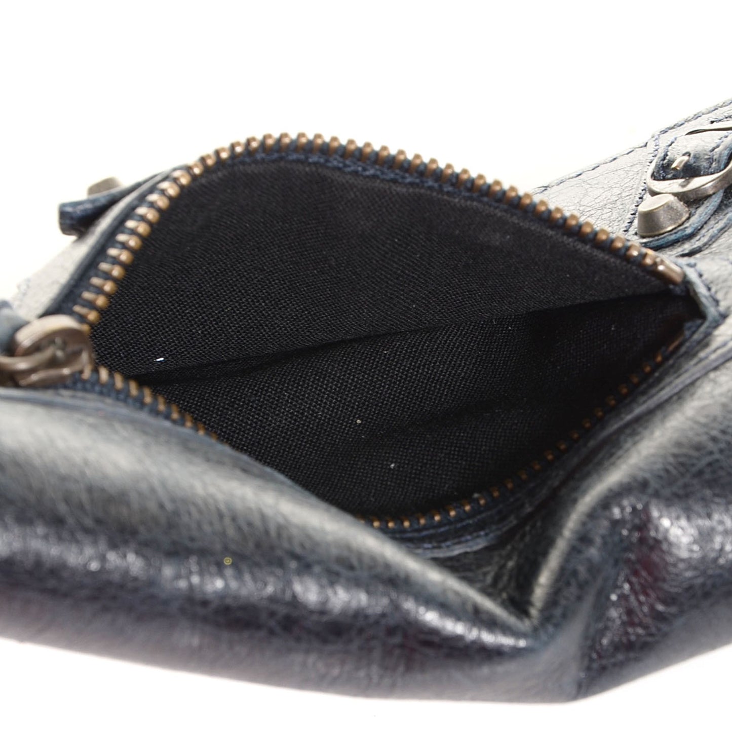 Agneau Classic Hardware Money Wallet Dark Night
