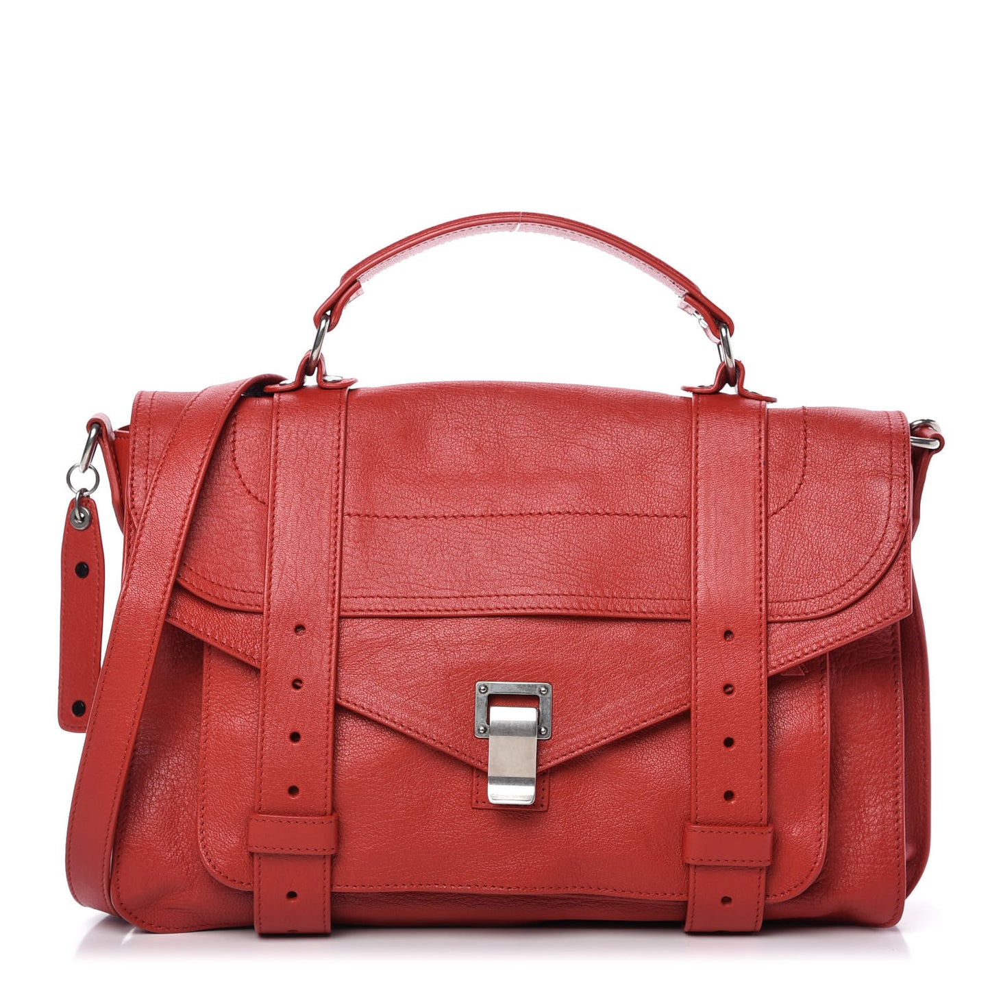 Lambskin Medium PS1 Satchel Red