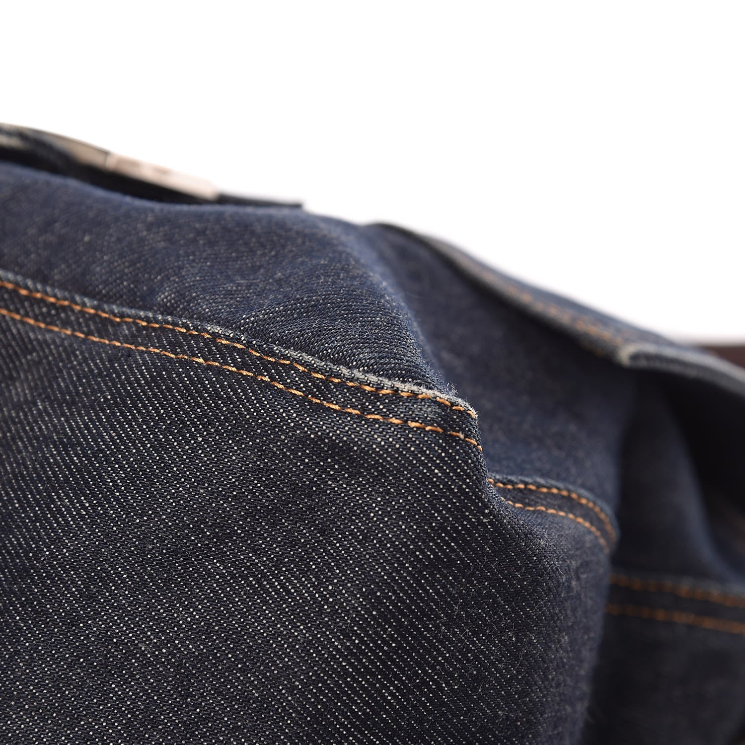 Fendi Denim Mama Baguette Blue 9 of 14