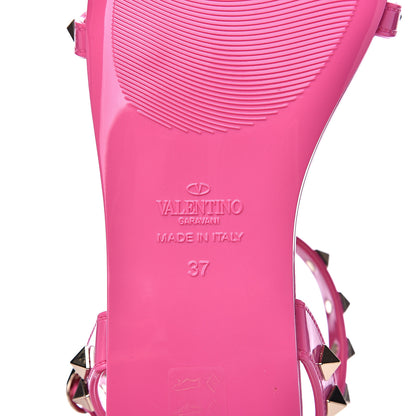 Valentino Garavani PVC Jelly Rockstud Caged Sandals 37 Pink 7 of 7