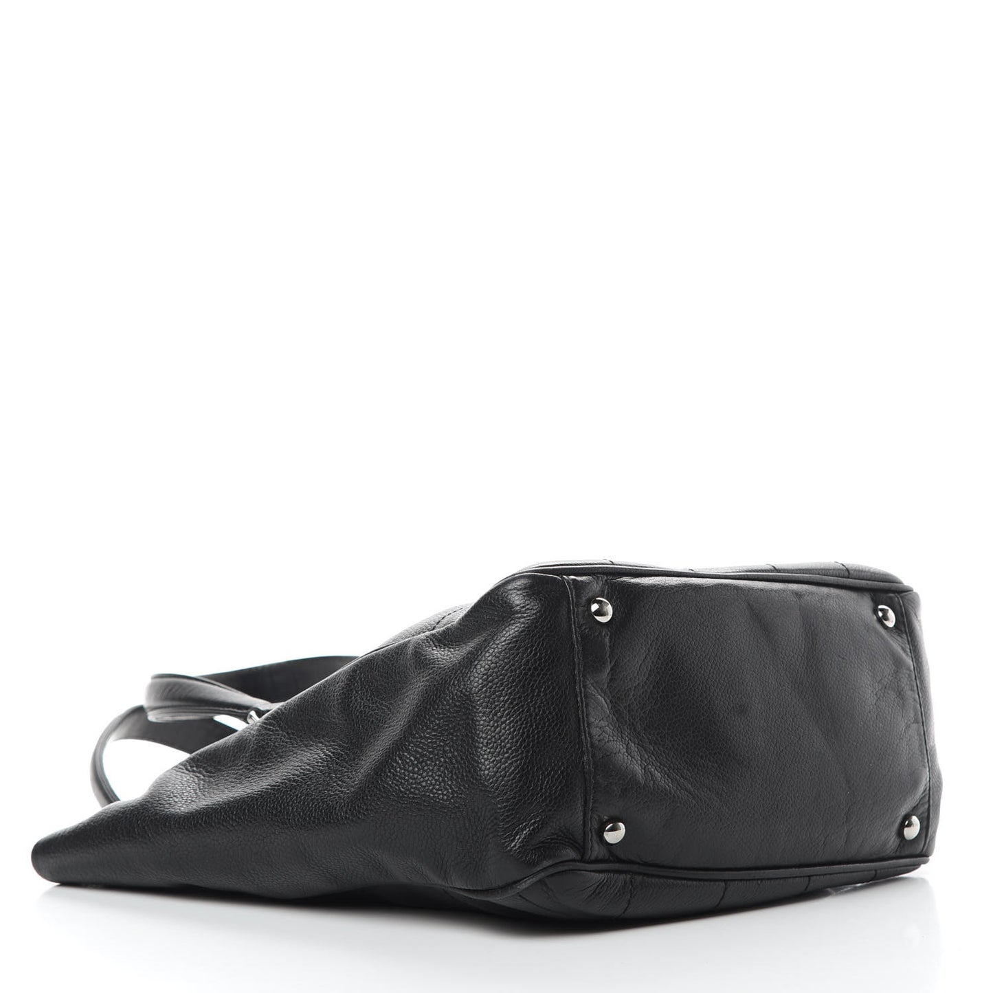 Caviar Square Stitched Tote Black