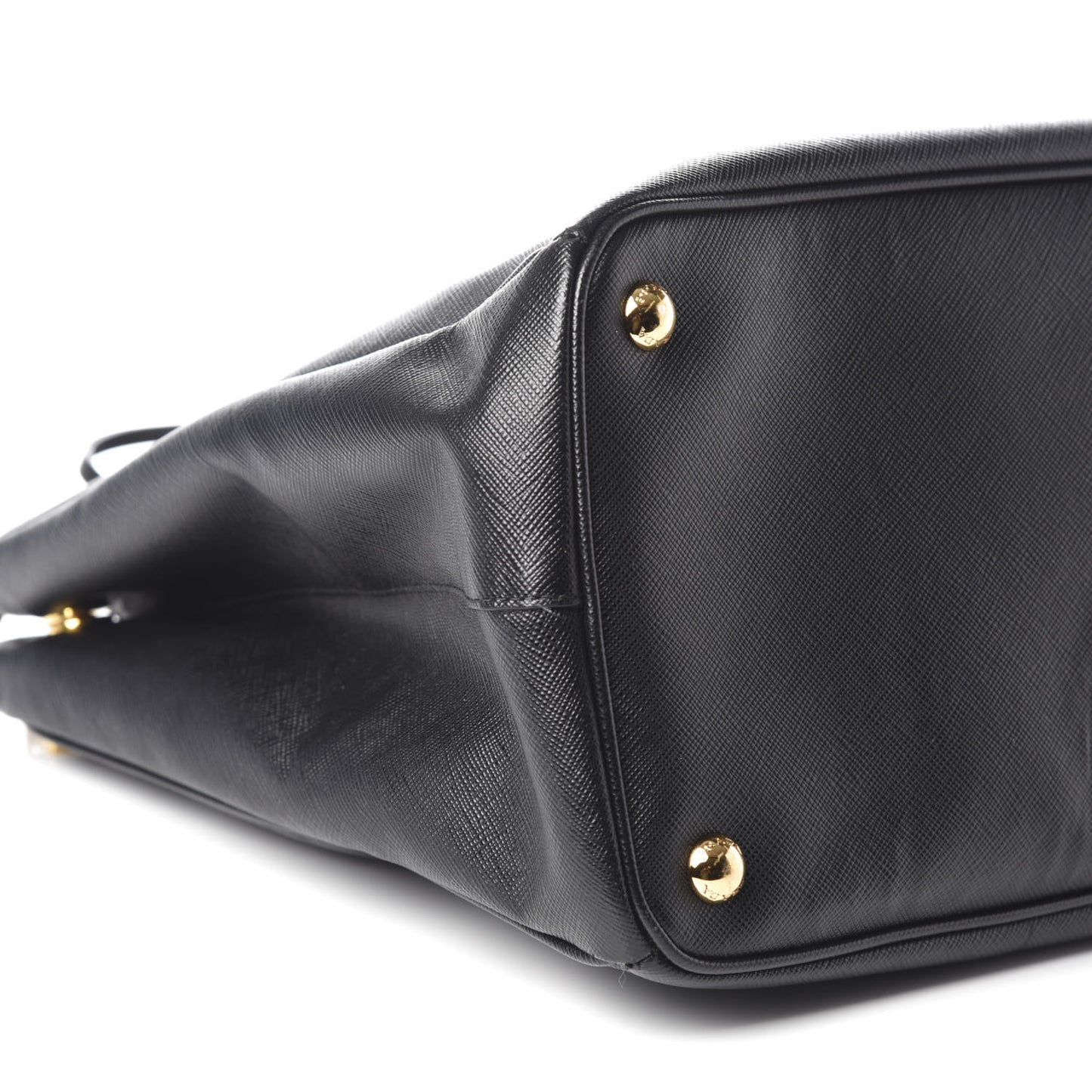 Saffiano Large Galleria Double Zip Tote Black
