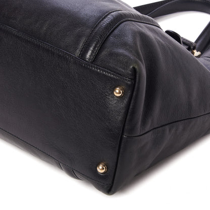 Gucci Calfskin Medium Britt Tote Black 5 of 9