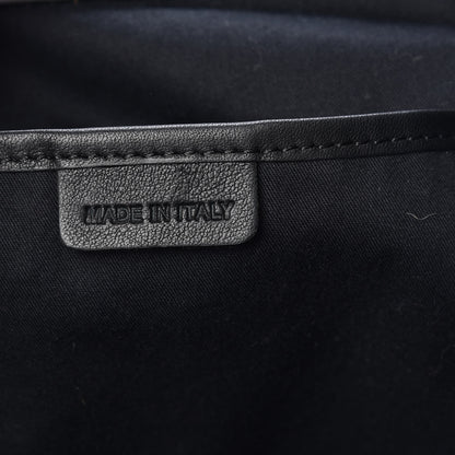Burberry Calfskin Haymarket Check Small Canterbury Tote Black 7 of 11