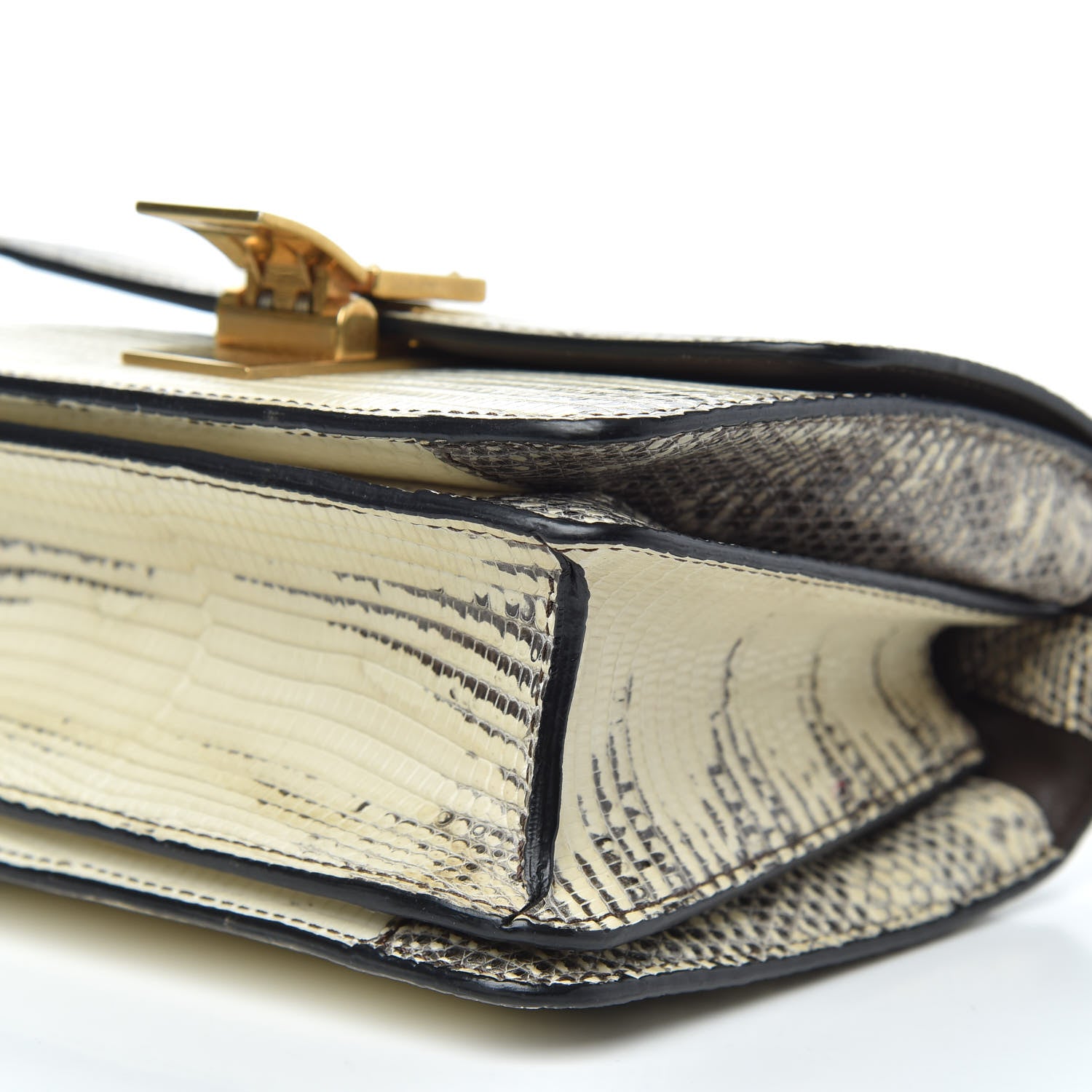 Celine Lizard Small Classic Box Flap Bag Natural 8 of 8