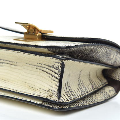 Celine Lizard Small Classic Box Flap Bag Natural 8 of 8