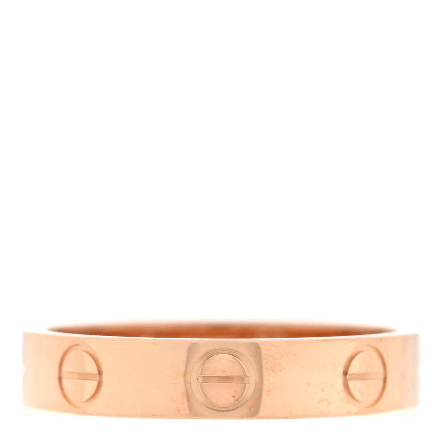 18K Pink Gold 3.5mm LOVE Wedding Band Ring 50 5.25