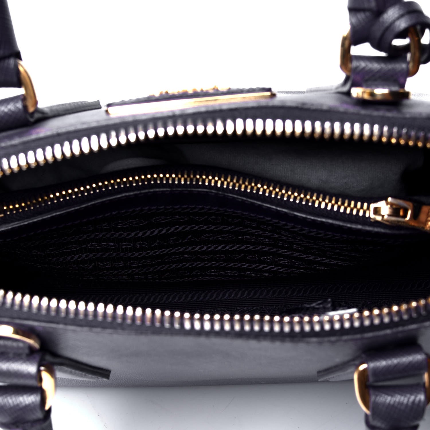 Prada Saffiano Lux Medium Promenade Tote Uva 4 of 4