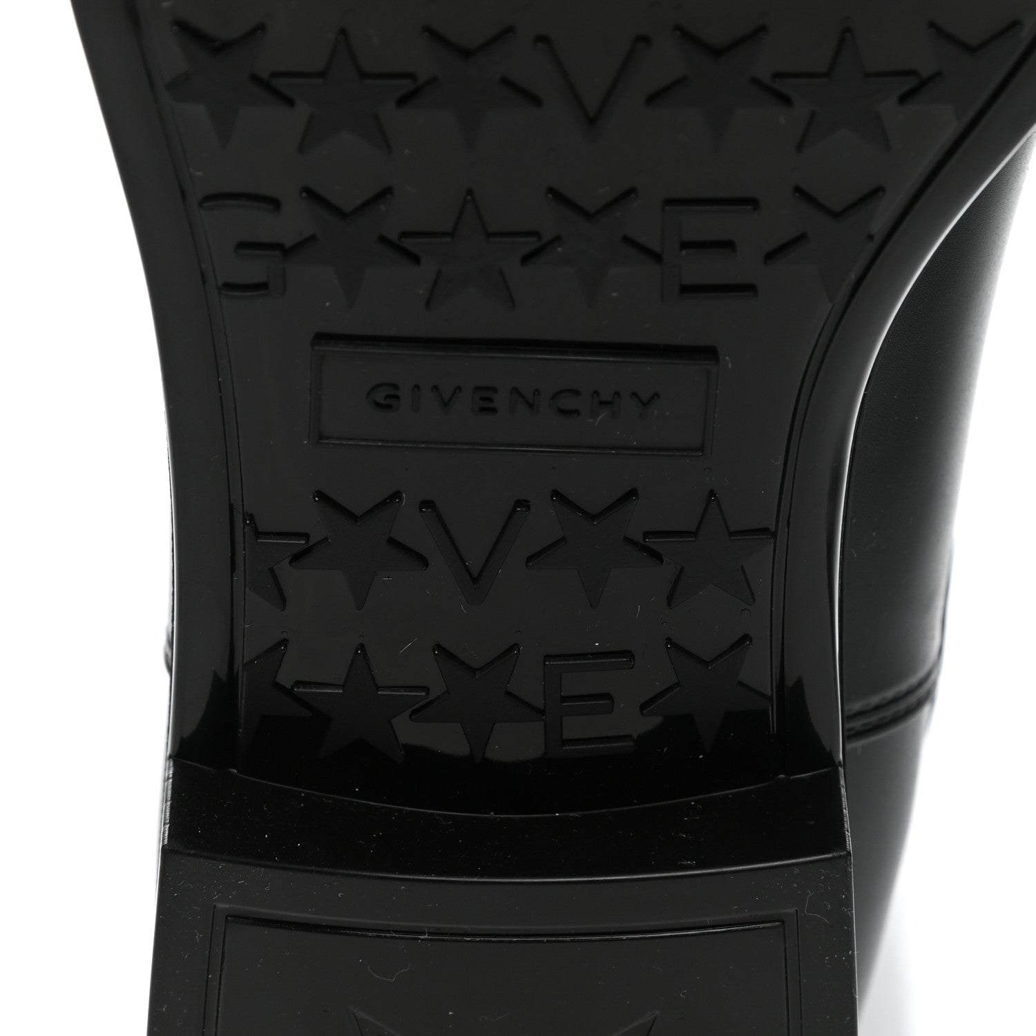 Givenchy Knit Rubber Storm Over The Knee Boots 39 Silver Gold 6 of 6