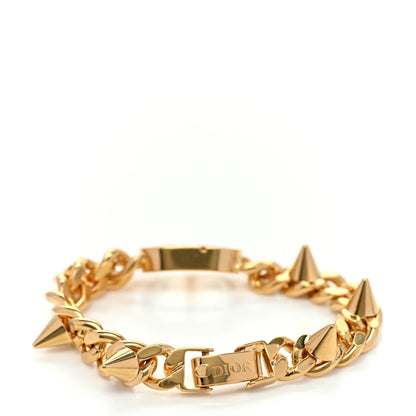 Christian Dior Metal Petit CD Spikes Chain Bracelet Gold 4 of 6