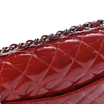 Chanel Patent Calfskin Quilted Medium Double Flap Red 13 of 13