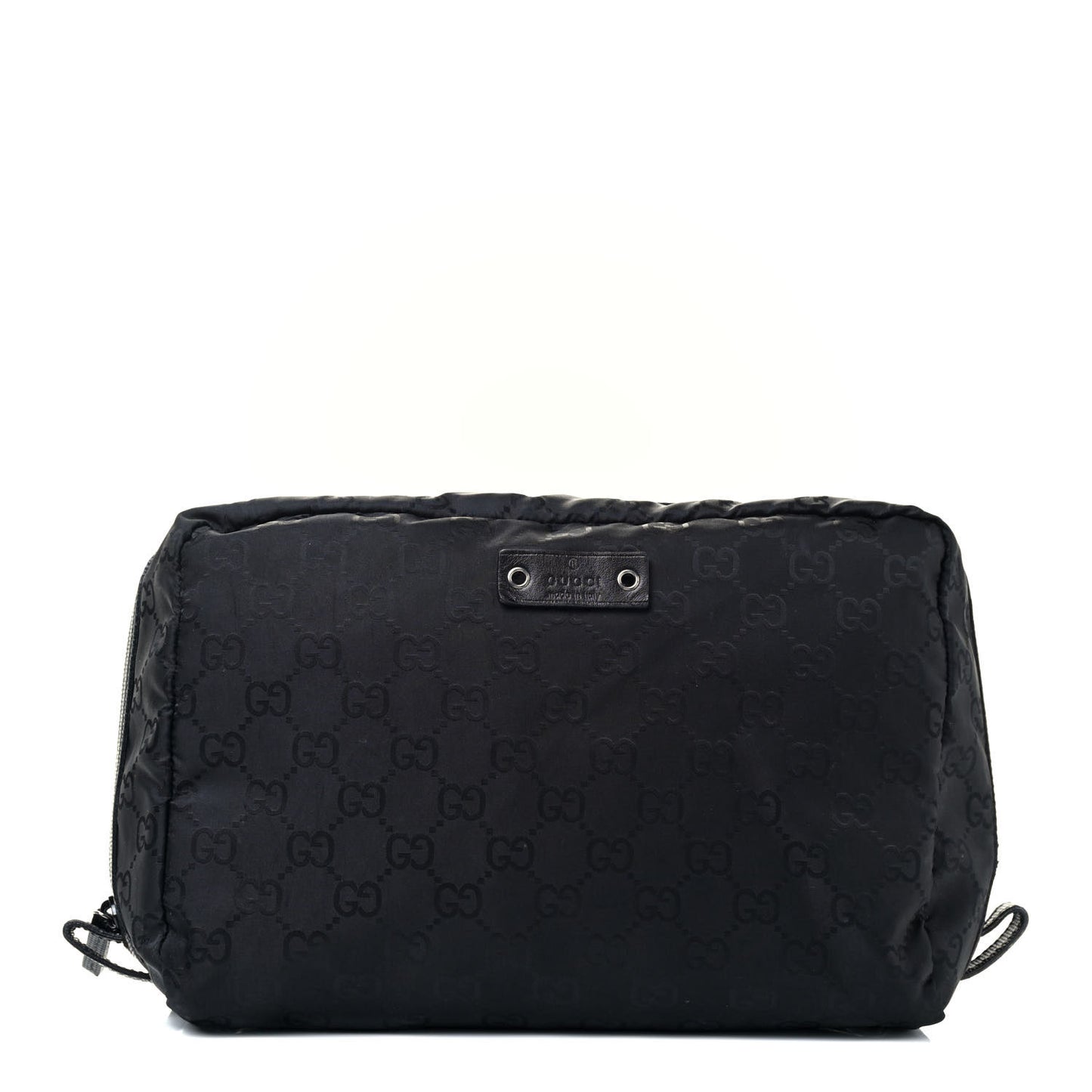Nylon Monogram Cosmetic Case Black
