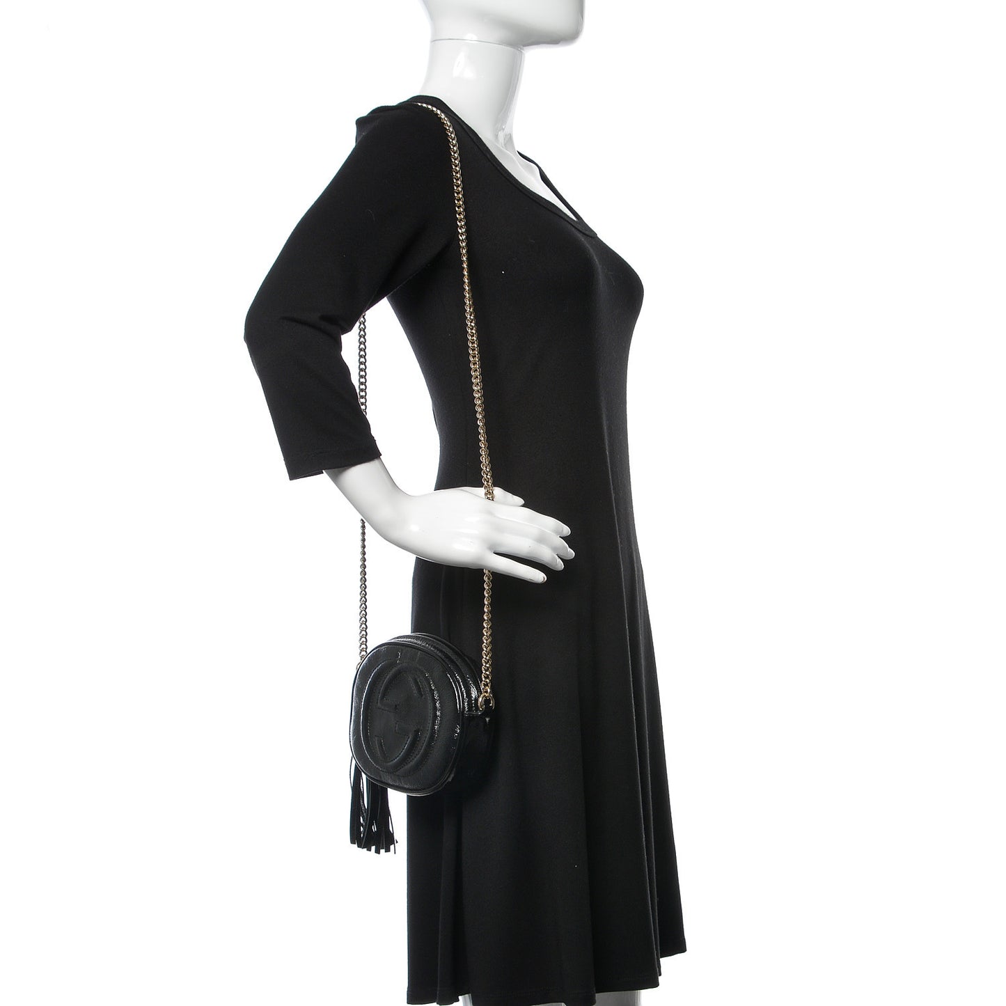 Patent Mini Soho Chain Bag Black