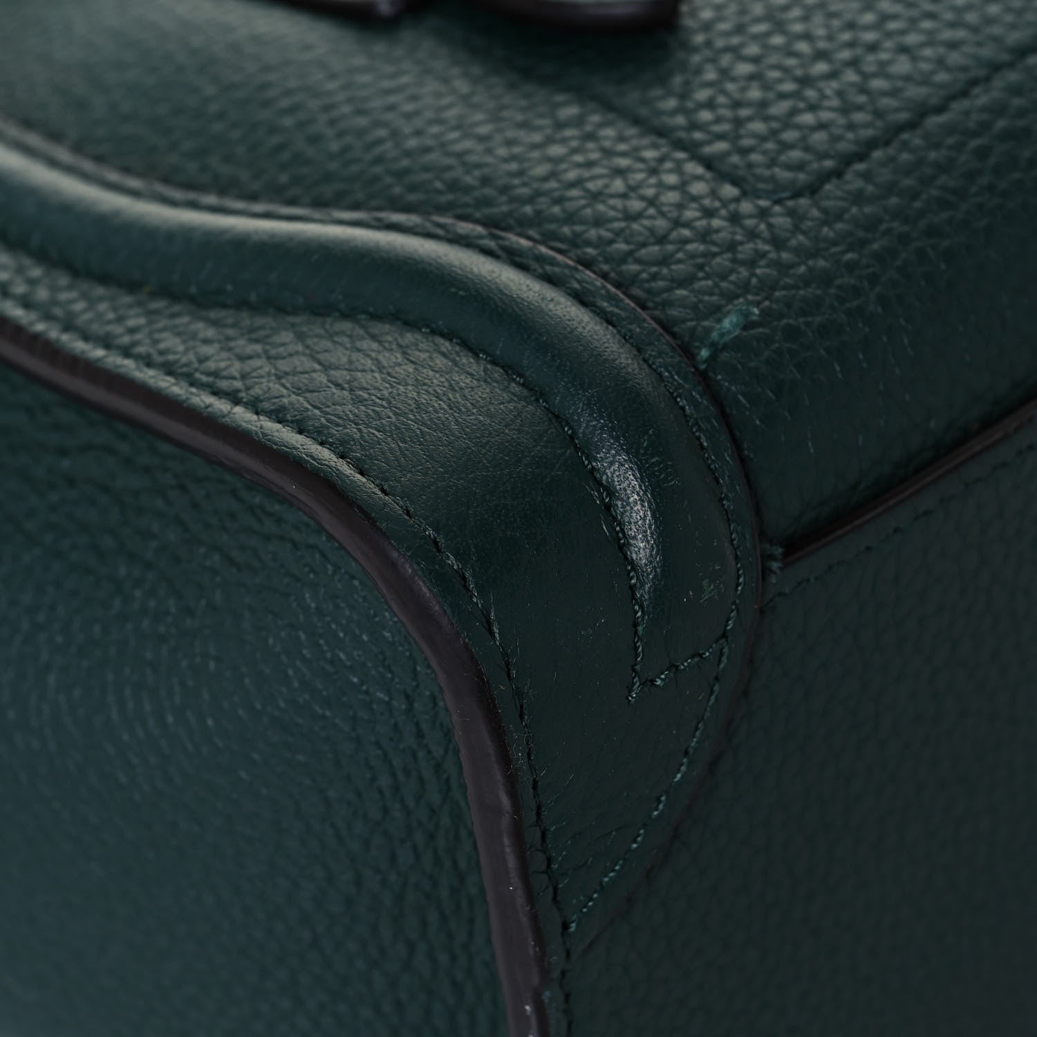 Celine Drummed Calfskin Nano Luggage Amazone 8 of 15